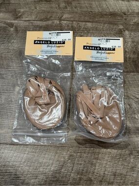 ANGELO LUZIO Adult Leather Lyrical Shoes Style No. 621A Size 8 Adult Tan New